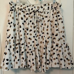 Chic Soul Dotted Mini Skirt XL